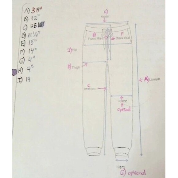 Jordan Essentials Holiday Allover Print Fleece Sweatpants Sz 30"W & 26" Inseam - Picture 4 of 12